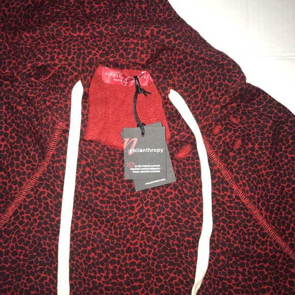 NWT n:Philanthropy Distressed Cheetah Print Hoodie - Picture 8 of 8